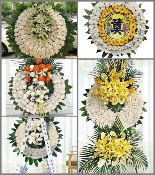 湖南永州祁阳县文富市镇柿山湾村花圈速递